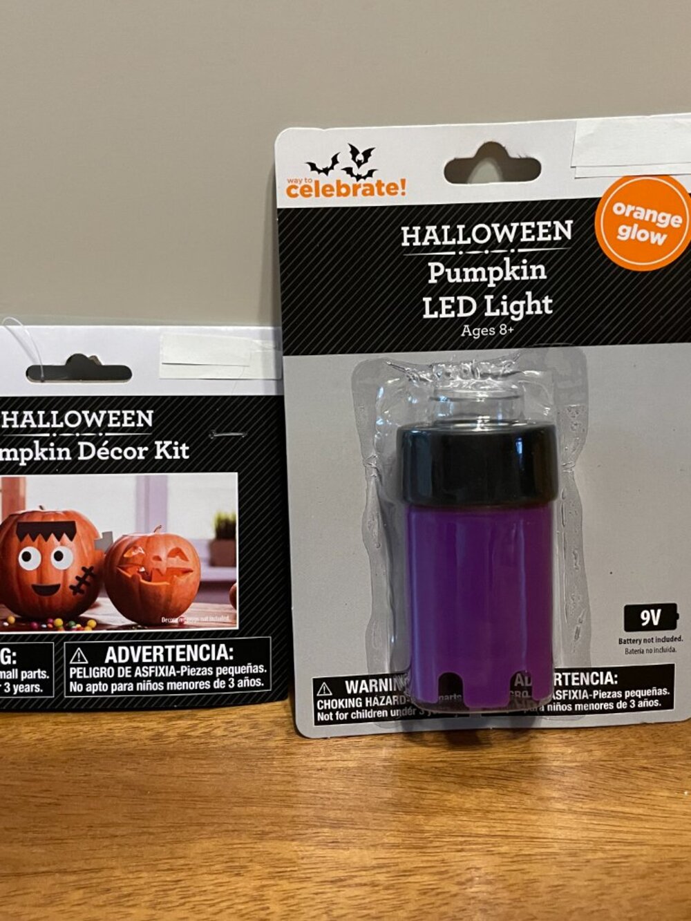 NIB, Halloween Pumpkin Decor Kit & LED Light set